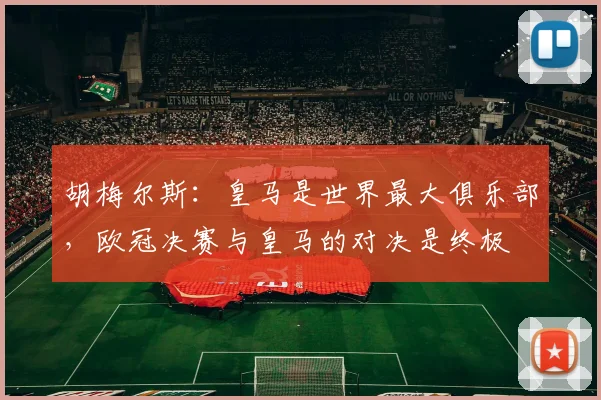 胡梅尔斯：皇马是世界最大俱乐部，欧冠决赛与皇马的对决是终极